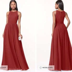 BCBG generation Elegant Sleeveless burnt orange Gown
